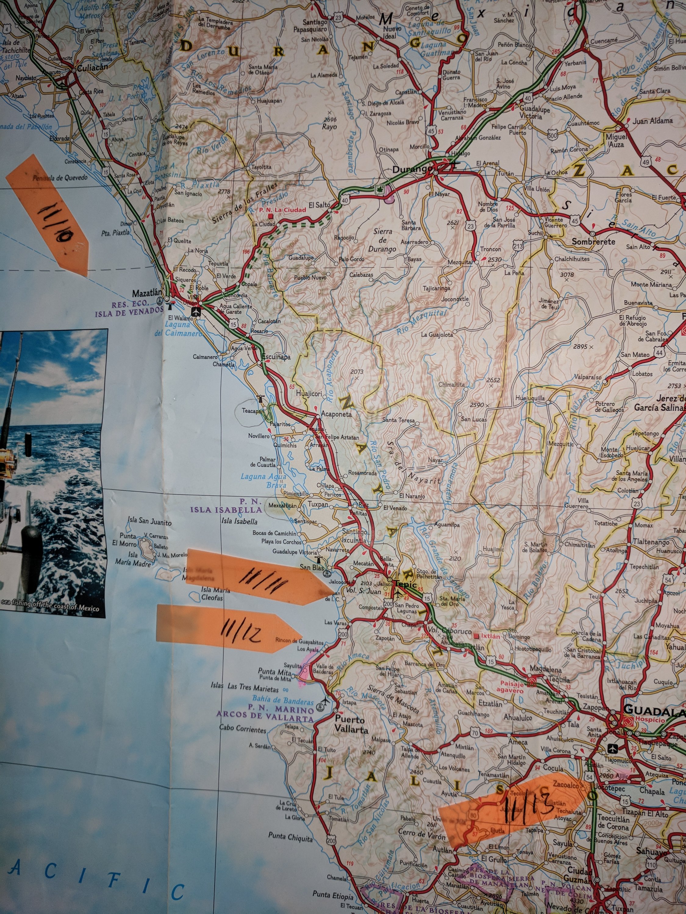 Sinaloa,Nayirat and Jalisco